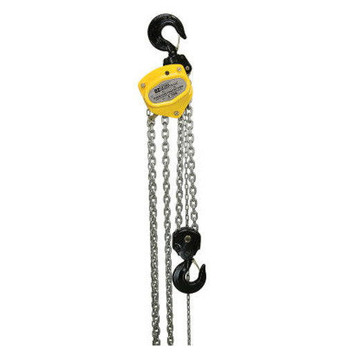 OZ Lifting Manual Chain Hoist w/ Overload Protection, 5 Ton Capacity 15' Lift