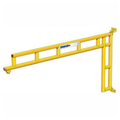 150 lb., 4' span, Spanco 501 Series, Steel, Wall Mounted Jib Crane, Cantilever Design with Trolley
