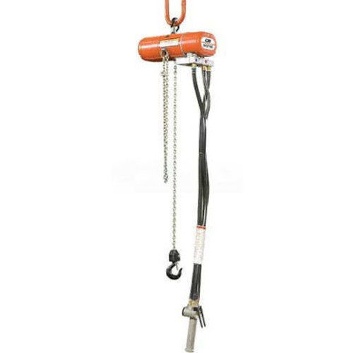 CM ShopAir Chain Hoist, 250 Lbs., 10 Ft. Lift, 31 FPM Lift, 83 FPM Lower