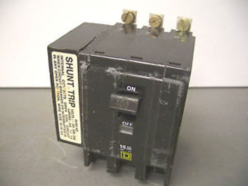 SQUARE D CIRCUIT BREAKER CATQOB31001021 100A/240V/3POLE W/SHUNT