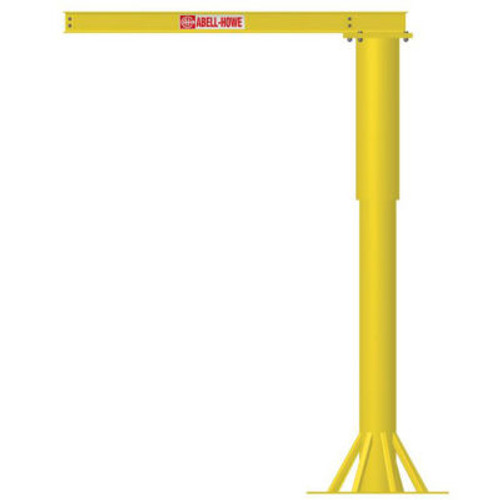 Abell-HoweA® Base Mounted Light Duty Jib Crane Foundationless 4L0001 500 Lb. Capacity
