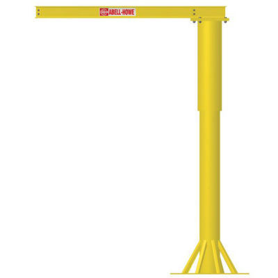 Abell-HoweA® Base Mounted Light Duty Jib Crane Foundationless 4L0007 500 Lb. Capacity