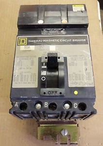 SQUARE D FA FA34080  3 POLE 80 AMP 480v CIRCUIT BREAKER GREY FACE