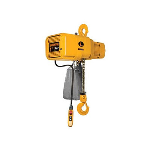 Harrington NER005LD-15 NER Dual Speed Electric Chain Hoist - 1/2 Ton, 15' Lift, 15/2.5 ft/min, 208V