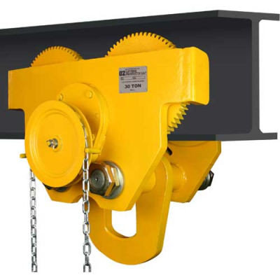 OZ Lifting OZ30GBT Geared Beam Trolley 30 Ton Capacity