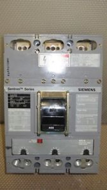 SIEMENS SENTRON BREAKER 400 AMP 3 POLE 600 VAC W/ 400 AMP TRIP MODEL HJD63F400