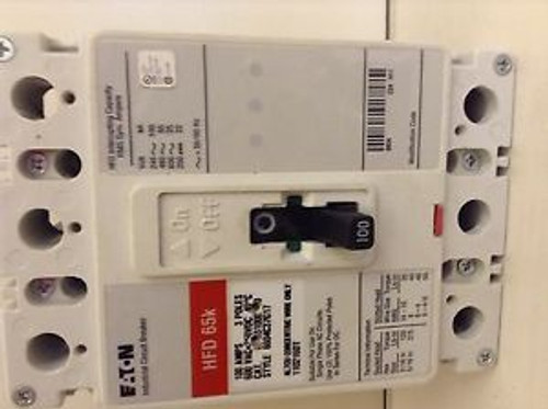 EATON 100 AMP 3POLES  INDUSTRIAL CIRCUIT BREAKER