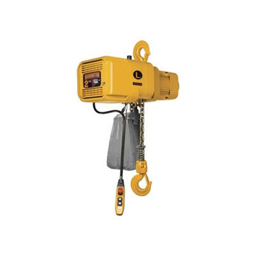 NER Dual Speed Electric Chain Hoist - 3 Ton, 10' Lift, 17/3 ft/min, 460V