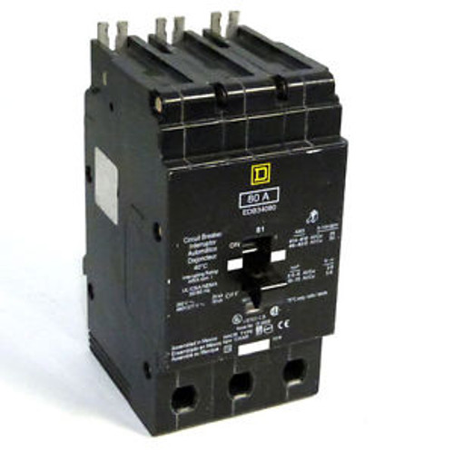 Square D EDB34090 90A 3-Pole 480V Circuit Breaker