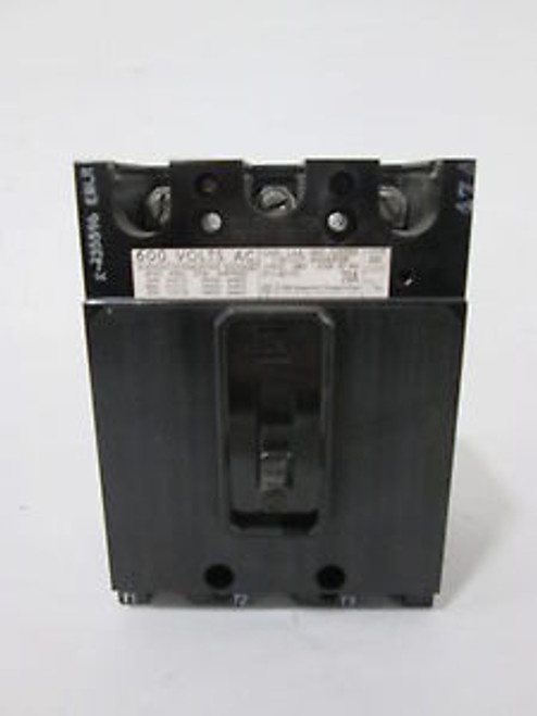 ITE EF3-B070 3P 70A AMP 600V-AC MOLDED CASE CIRCUIT BREAKER D373538