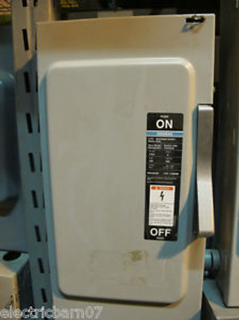 Siemens F353, 100 Amp, 600 Volt, Fusible Disconnect