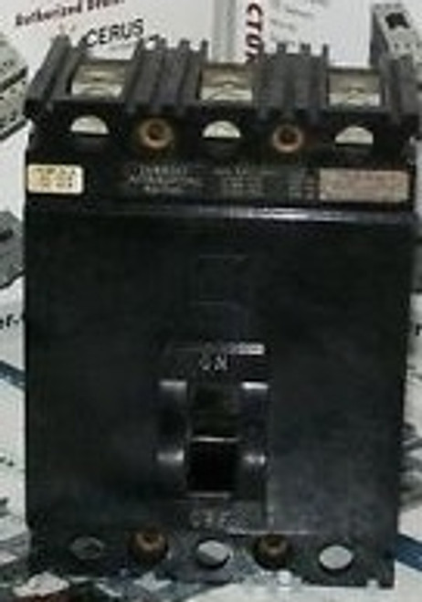 USED Square D FAL36020 Black Faced Circuit Breaker 3 pole 20 amp 600 volt