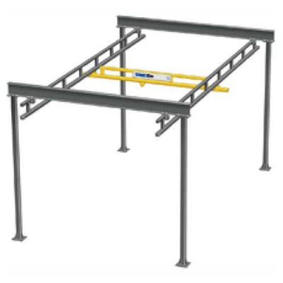 1/4 Ton, Spanco, Bridge Crane, 10' Bridge Length, 23' Runway Length, 12' Height, 4 Col.