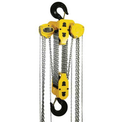 OZ Lifting Manual Chain Hoist With Std. Overload Protection 30 Ton Cap. 10' Lift