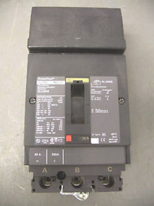 SQUARE D POWERPACT CIRCUIT BREAKER CATHLA36030 30A/600V/3POLE