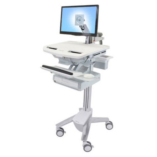 Ergotron ® SV43-1210-0 StyleView ® Medical Cart with LCD Arm, 1 Drawer