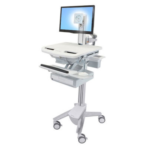 Ergotron ® SV43-1310-0 StyleView ® Medical Cart with LCD Pivot, 1 Drawer