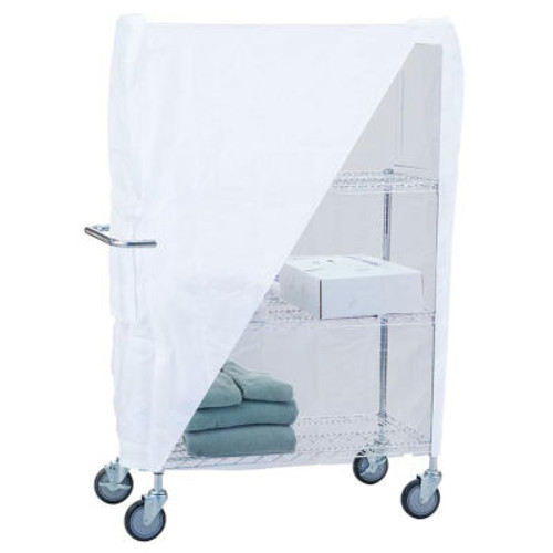 R&B Wire Products UC1836C Linen Cart Nylon Cover, 36"L x 18"W x 53"H, White