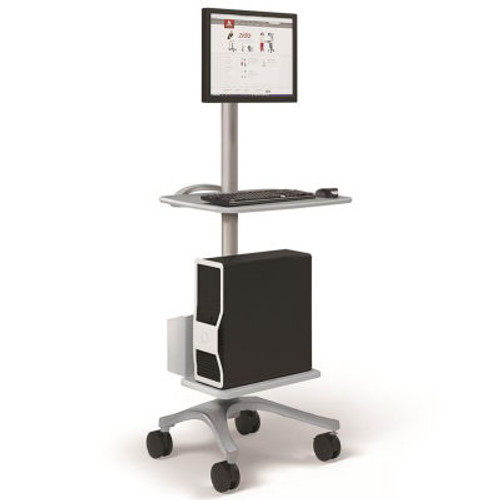 Ergotron ® Zido ® Fixed-Height Computer Cart, Cool Gray