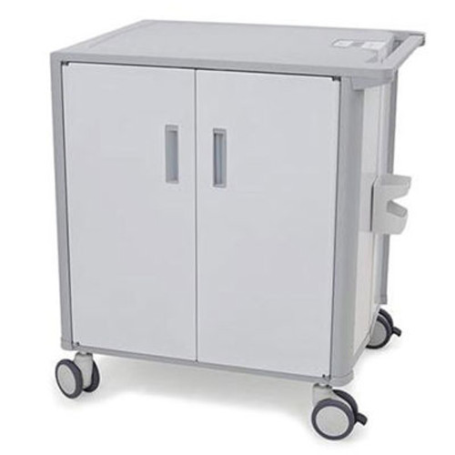 Ergotron ® StyleView ® Transfer Cart with 36 Shelves and Scanner Cup, White/Gray