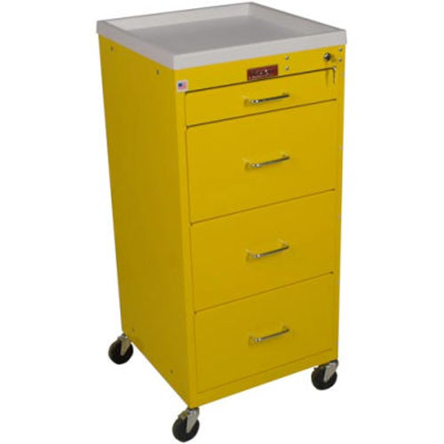 Harloff Mini-Line Tall Four Drawer Isolation Cart, Sand - 3154K