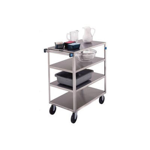 Lakeside ® 353 Medium Duty Stainless Steel 4 Flush Shelf Cart 500 Lb Cap