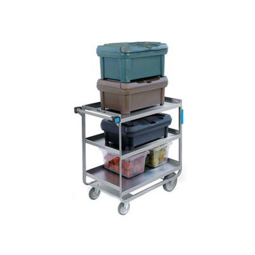 Lakeside ® 722 HD Stainless Steel 3 Shelf Cart 32-5/8 x 19-3/8 x 34-1/2 700 Lb Cap