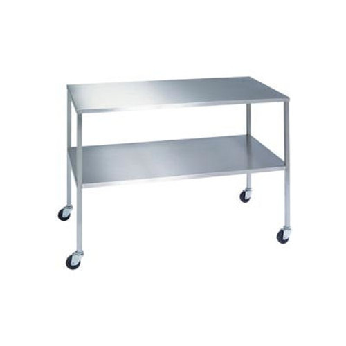 Lakeside ® 8357 Stainless Steel Instrument Table with Shelf - 36"L x 24"W x 34"H