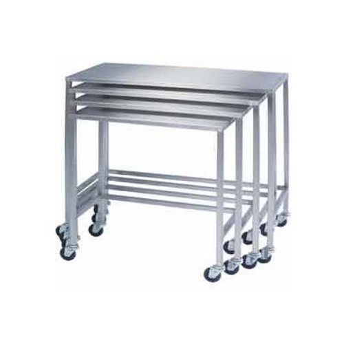 Lakeside ® 8381 Stainless Steel Nesting Table 32 x 16 x 34