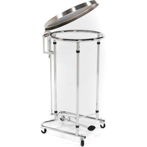 Blickman 2118 Tilt-Top Foot Operated Hamper, 19-5/8"D x 36"H