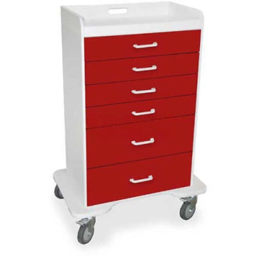 TrippNT-51072 Locking 6 Drawer Procedure Cart, Cherry Red, 31"W x 20"D x 48"H TrippNT-51072 Locking 6 Drawer Procedure Cart, Cherry Red, 31"W x 20"D x 48"H