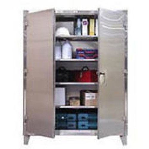 Strong Hold® Heavy Duty Storage Cabinet 45-243SS - Stainless Steel 48 x 24 x 66