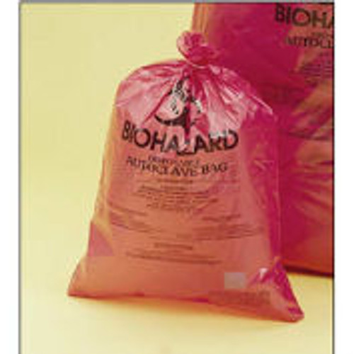Bel-Art Red Biohazard Disposal Bags 131653748, 40-50 Gallon, 2.0 mil Thick, 37 "W x 48 "H, 100/PK