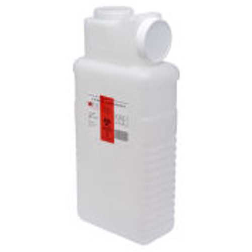 Post Medical 2.5 Gallon Leak-Tight Sharps Container With Locking Screw Cap, Translucent, 16/Cs