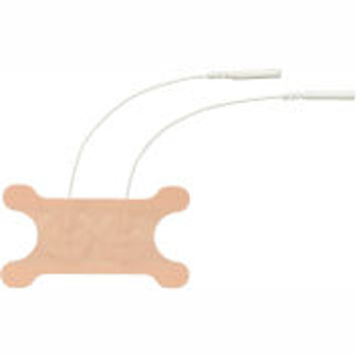 Freedom-Stim-Dysphagia Electrodes with Lead Wires, Tan Foam, 2 " x 3.5 " Butterfly, 12/Pack
