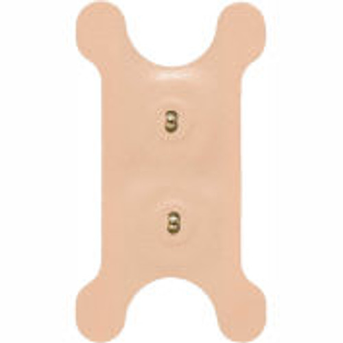 Freedom-Stim-Dysphagia Electrodes with Snaps, Tan Foam, 2 " x 3.5 " Butterfly, 12/Pack