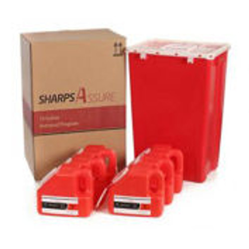 Sharps Assure 18 Gallon Retrieval Program With Six 1 Gallon Sharps Containers