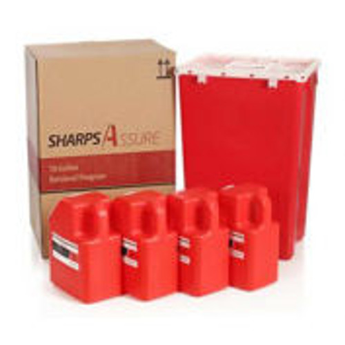 Sharps Assure 18 Gallon Retrieval Program With Four 2 Gallon Sharps Containers