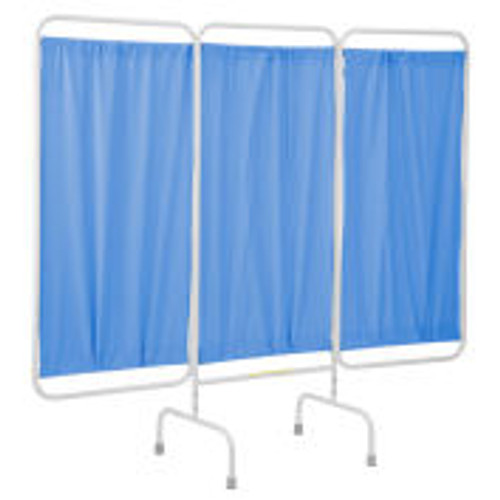 R&B Wire Products PSS-3 Stationary 3-Panel Privacy Screen, 81 "L x 67 "H, White Vinyl Panels