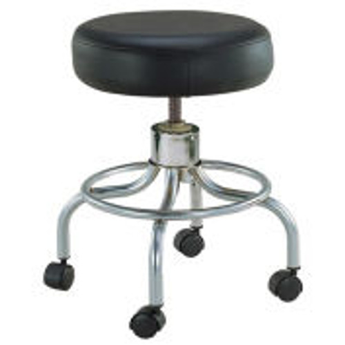 Drive Medical 13034 Deluxe Wheeled Round Stool, 14 " Seat, 17.5 "-24 " Adjustable Height