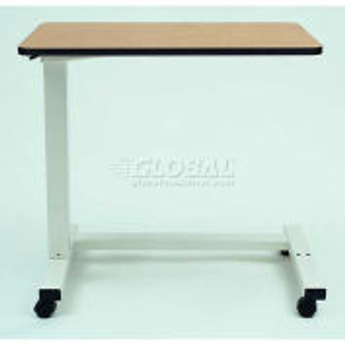 NK Medical Acute Care Overbed Table with Gas Cylinder Lift, No Vanity, 18 " x 32 " Top