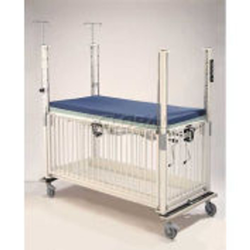 NK Medical Child ICU Standard Crib C2081CGT, 30 "W x 60 "L x 61 "H, Gatch/Trendelenburg Deck, Chrome