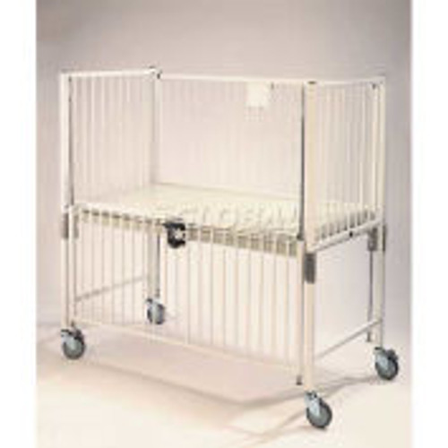 NK Medical Youth Standard Crib C1983CG, 36 "W x 72 "L x 61 "H, Gatch Deck, Chrome