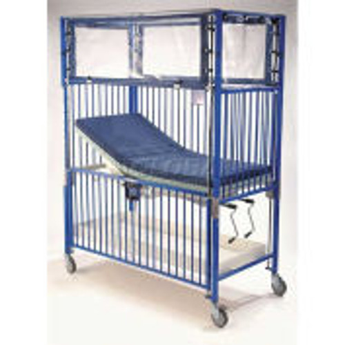 NK Medical Youth Klimer Crib C1992CG, 36 "W x 72 "L x 78 "H, Gatch Deck, Chrome