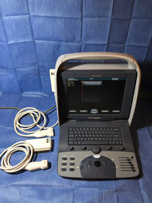 Siemens Acuson Cypress Plus V20 Ultrasound System With 3V2c and 7L3 Transducers