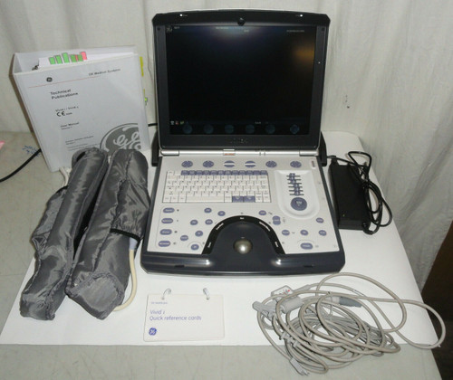 - GE Vivid I Portable BT10 Ultrasound System w/ 8L-RS, 12L-RS