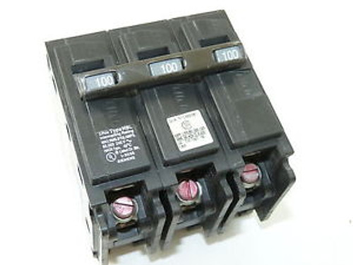 Used Siemens ITE B3100HH 3p 100a 240v Circuit Breaker Type HBL 1-yr Warr