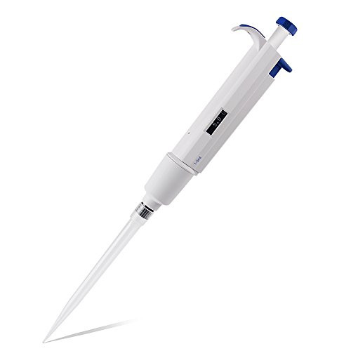 Four E's Scientific 1-5ML Single-Channel Pipettor Adjustable Variable Volume Micropipette High Accurate Pipettor for Laboratory