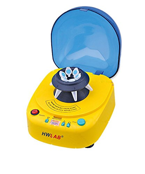 HWLAB Centrifuge Machine | 1K-12K RPM Multi-Speed Bench-Top Centrifuge Machine | Separate Blood, Plasma & PRP Samples | Micro Lab Centrifuge with 2 Rotors | Multiple Tube Capacity | 1 Year Warranty