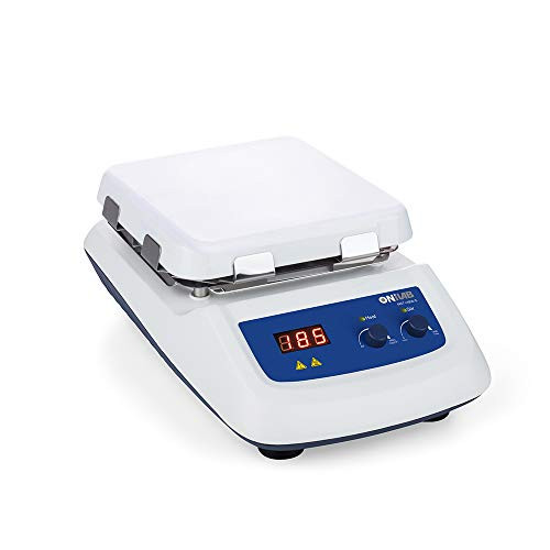 ONiLAB 8050122211 550C Magnetic Hotplate Stirrer Max Heating Temperature to 550?äâ Speed 1500rpm, White, Glass Ceramic